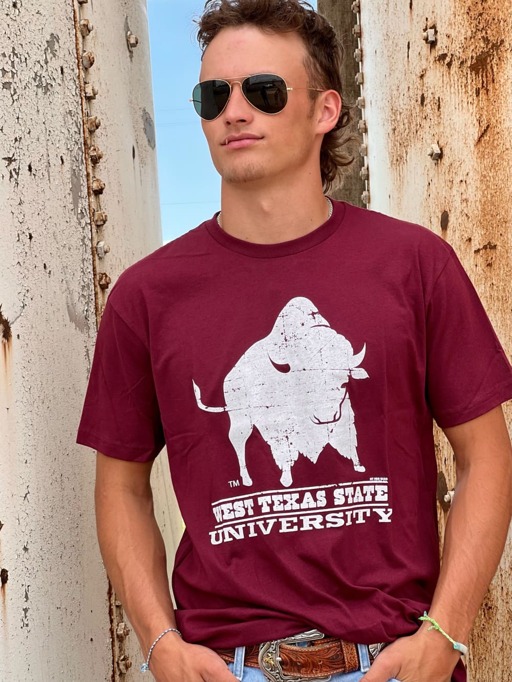 university at buffalo gear Vintage West Texas State Tee - Graphic Tee
