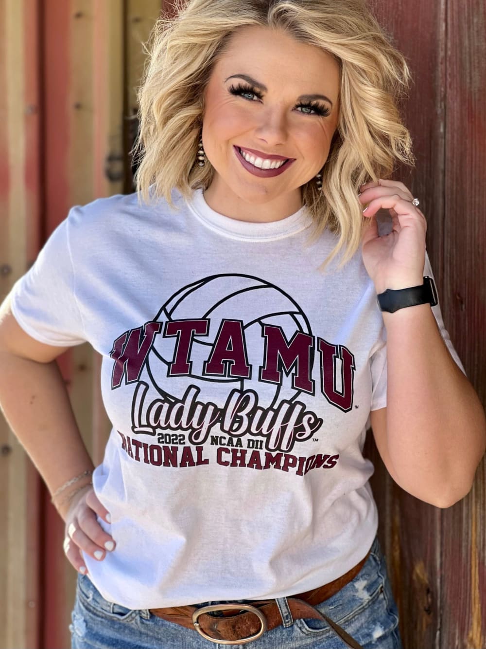 WTAMU Lady Buffs National Championship Tee Blessed Buffalo Blessed Buffalo Boutique