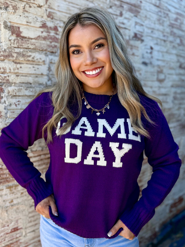 Game Day Purple Sweater
