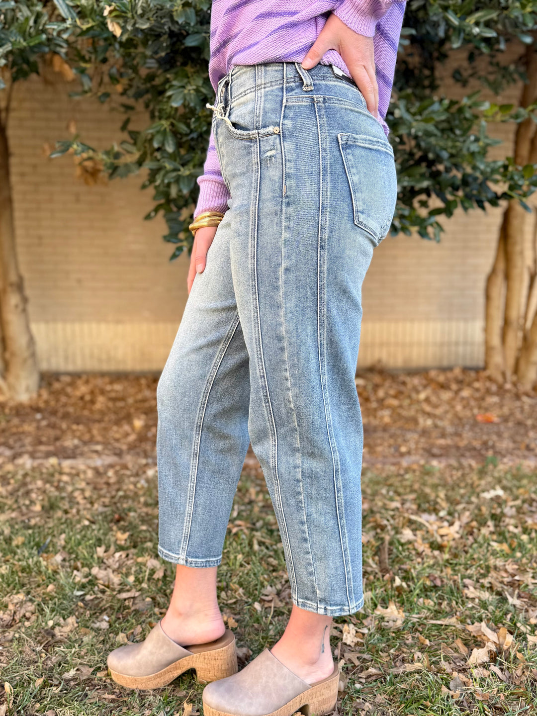 Tilly Ultra High Rise Slim Barrel Jean by KanCan