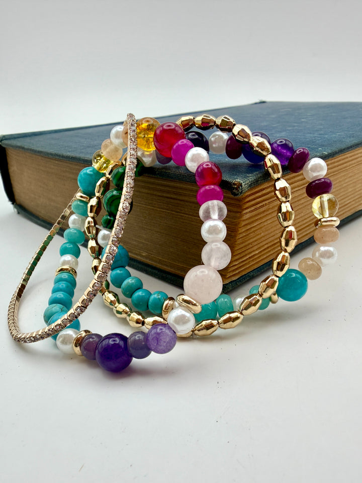 Shine Bright Beaded Bracelet Set