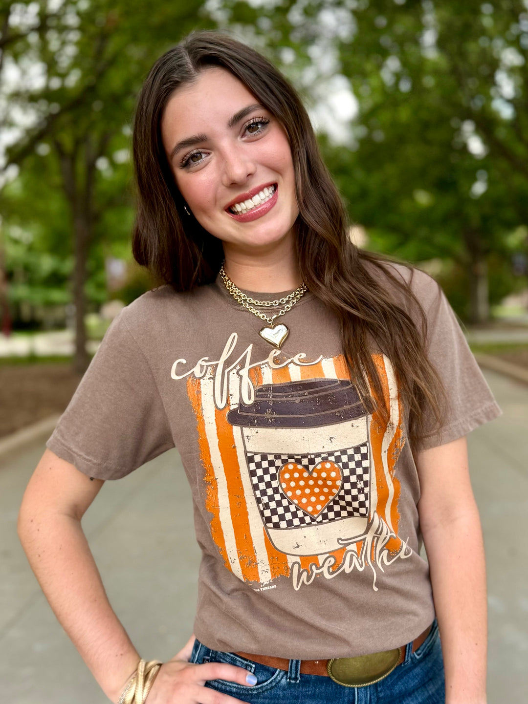 Coffee Weather Short Sleeve Tee by Texas True Threads