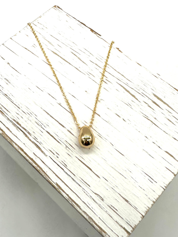 Cameron Dainty Puff Icon Gold Necklace