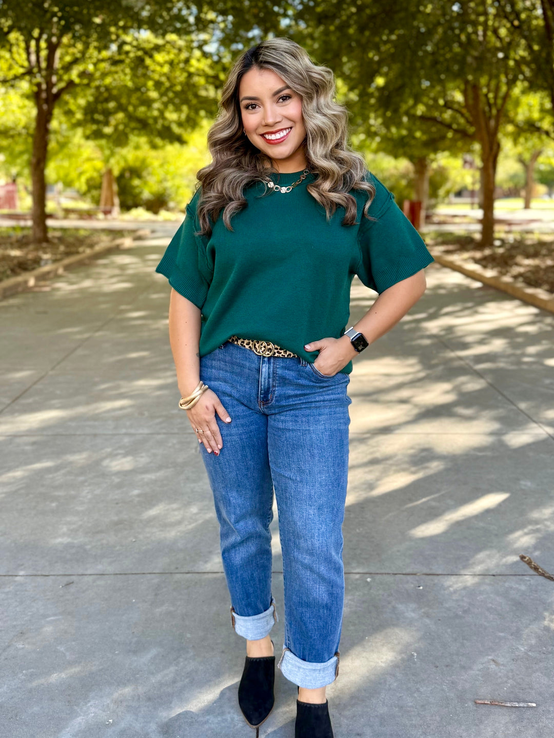 Cozy Hunter Green Sweater