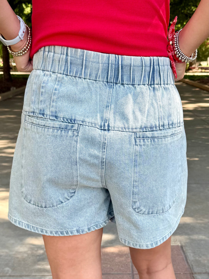Saturday Style High Rise Flare Shorts