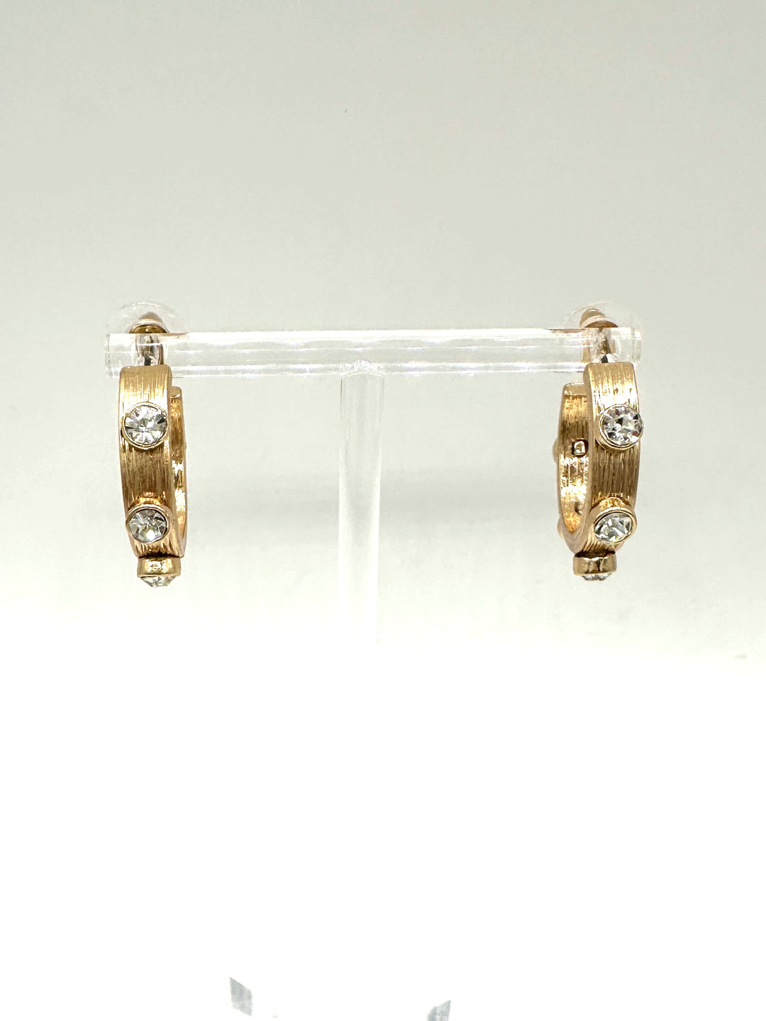 Sergio Gold & Rhinestone Hoops