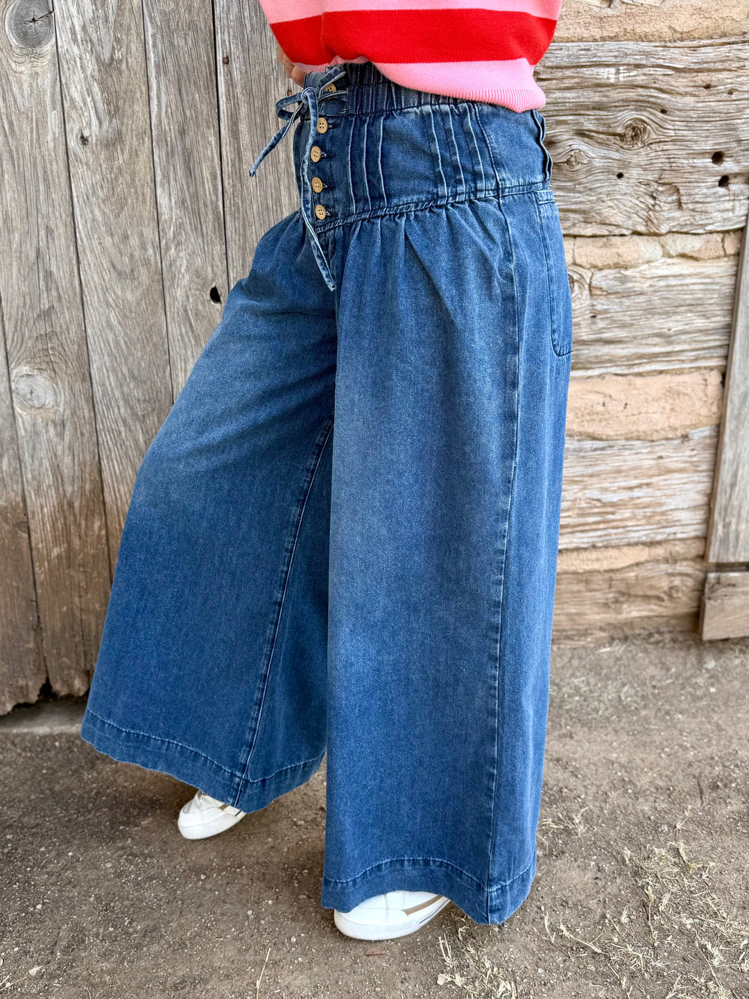 Cleo Button Fly High Rise Culottes