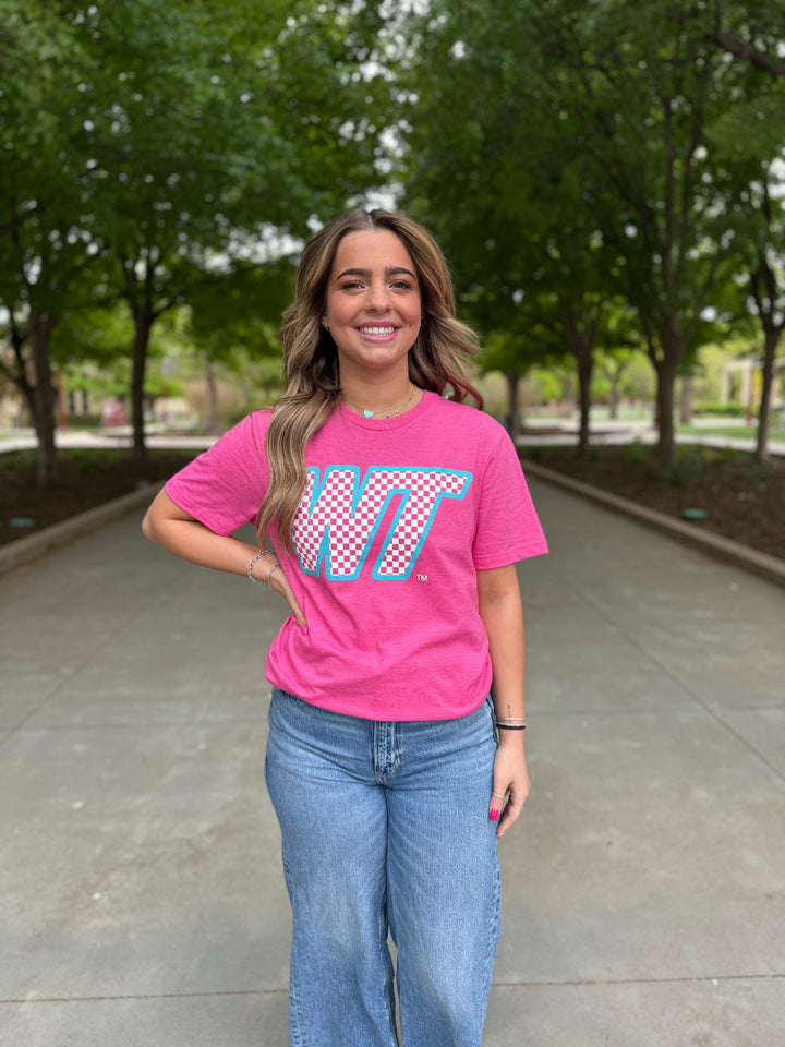 Checkered Slant WT Tee