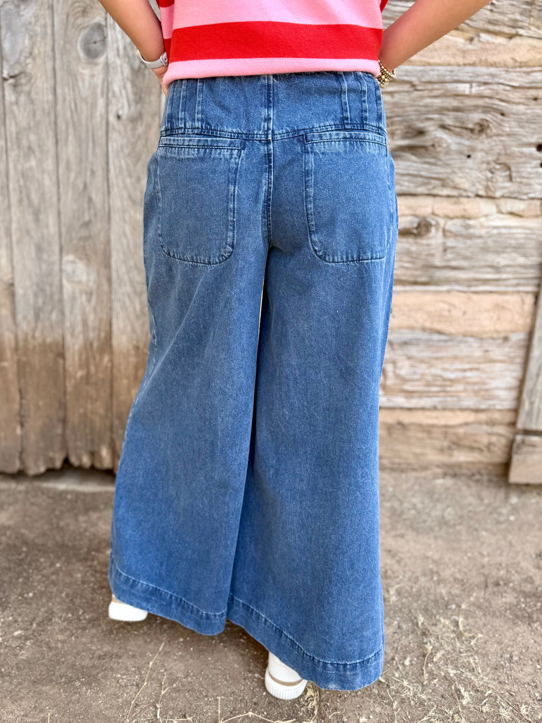 Cleo Button Fly High Rise Culottes