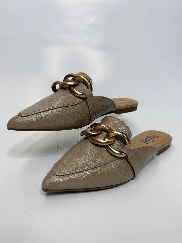 Playin' For Keeps Taupe Mule by Corkys