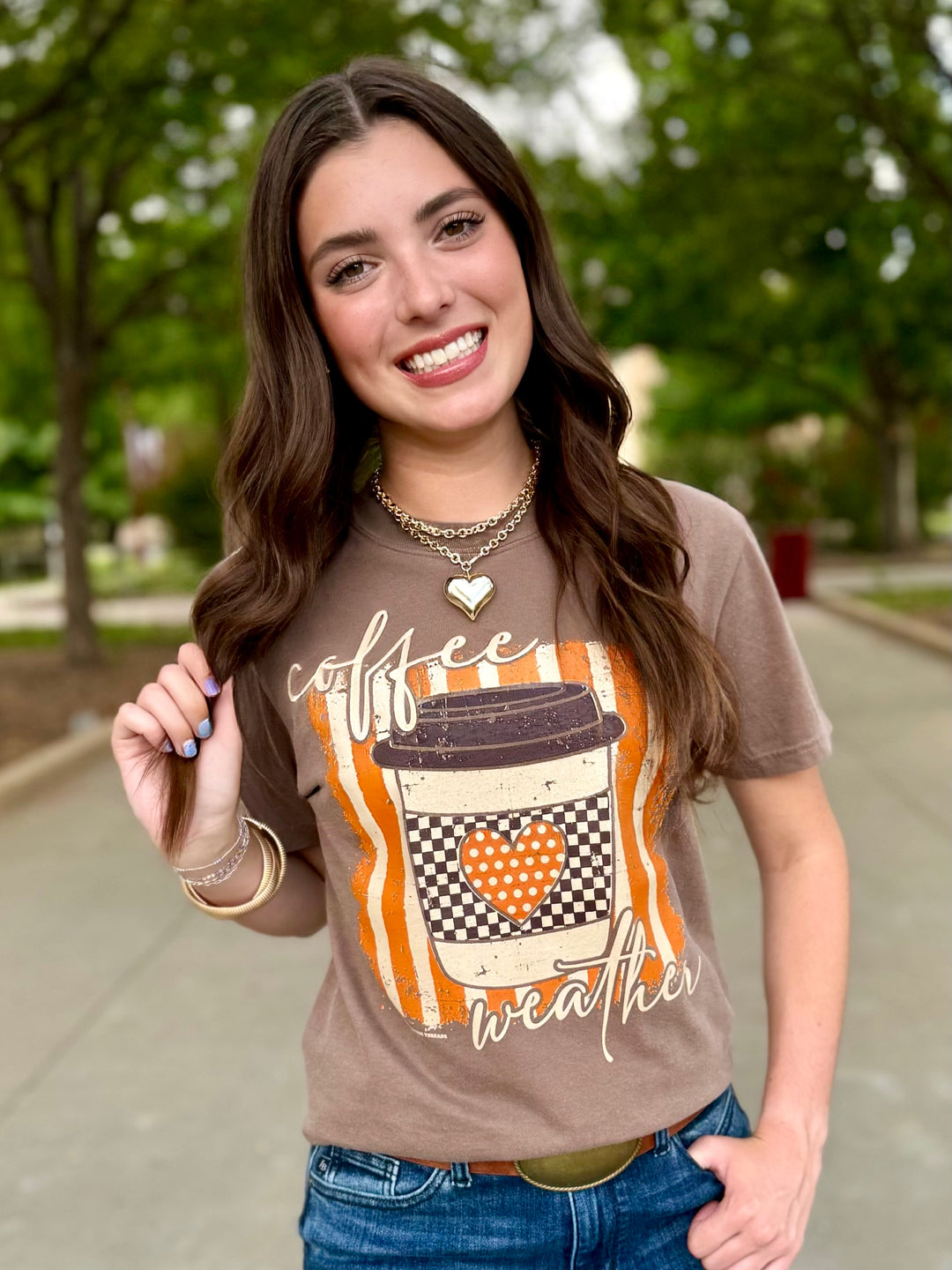 Coffee Weather Short Sleeve Tee by Texas True Threads
