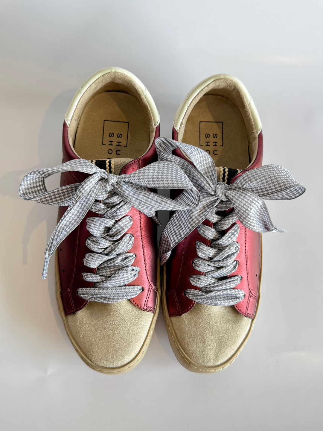 Maroon & Grey Game Day Sneaker by ShuShop