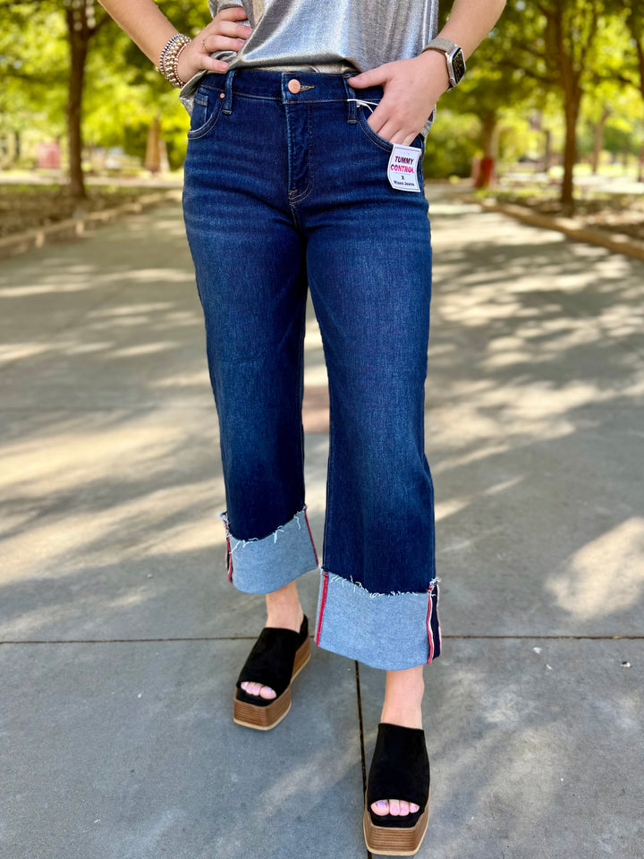 Ella Midrise Cropped Wide Leg Jean by Risen