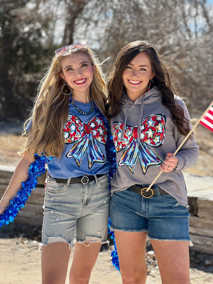 Callie Ann Stelter Patriotic Bow Tee by Texas True Threads