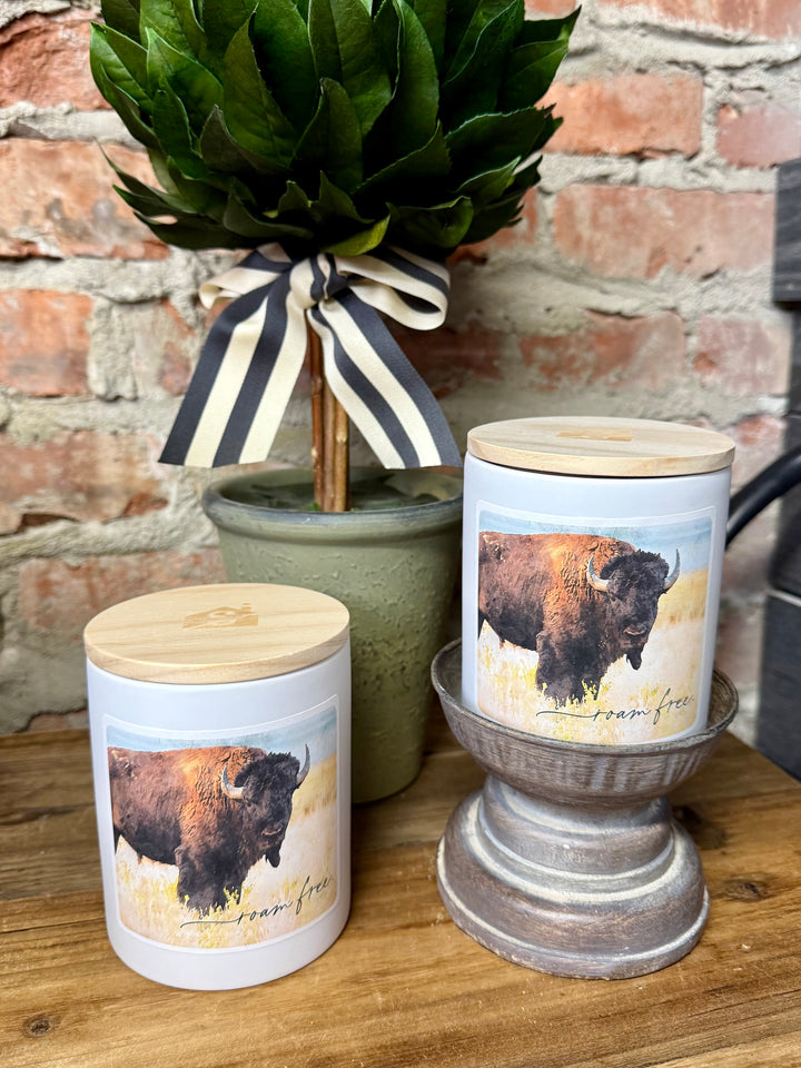 Roam Free Buffalo Candle