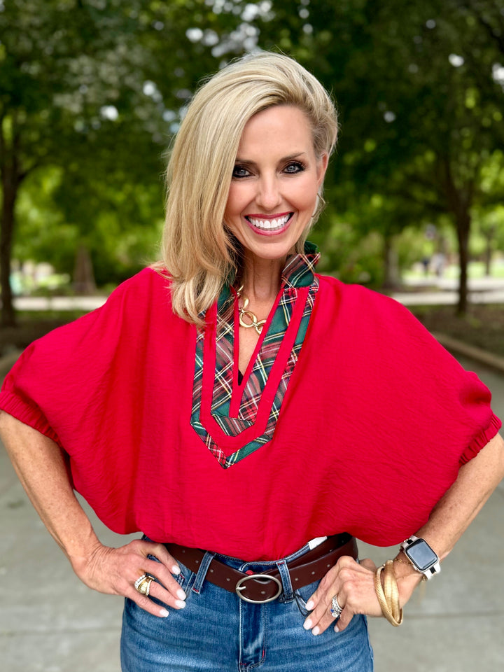 Pretty in Plaid Blouse