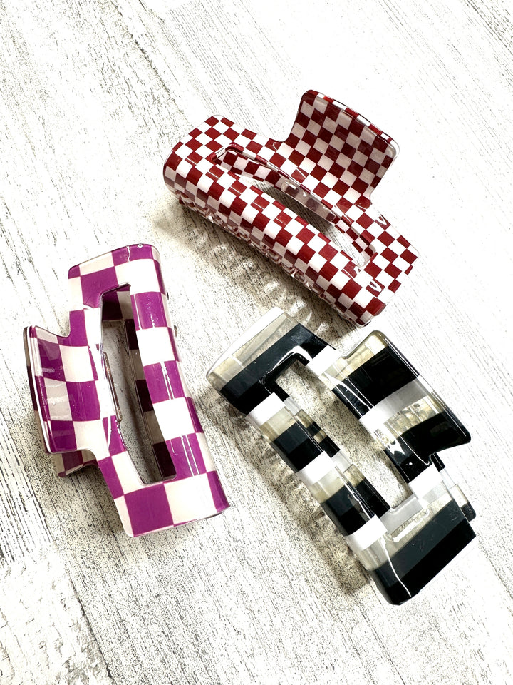 Addison Printed Claw Clips