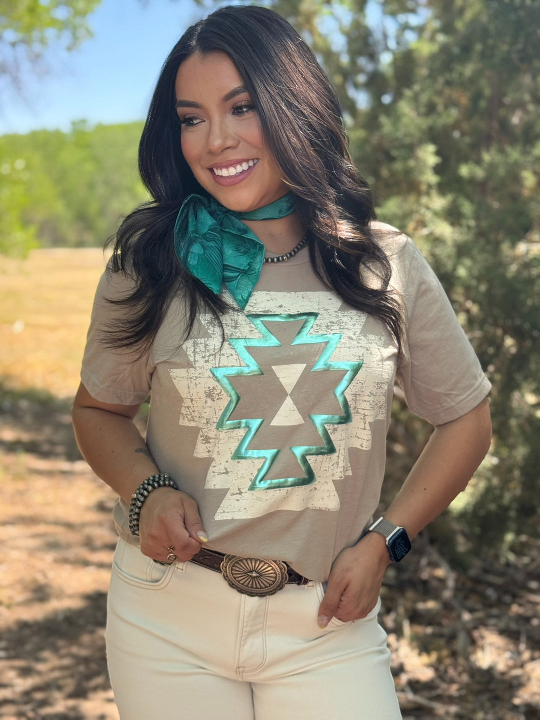 Emmy Aztec Tee by Texas True Threads