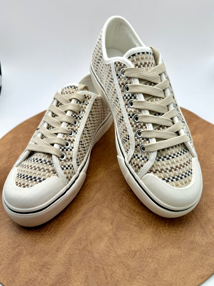 Waiting List Tan Combo Sneaker by Corkys