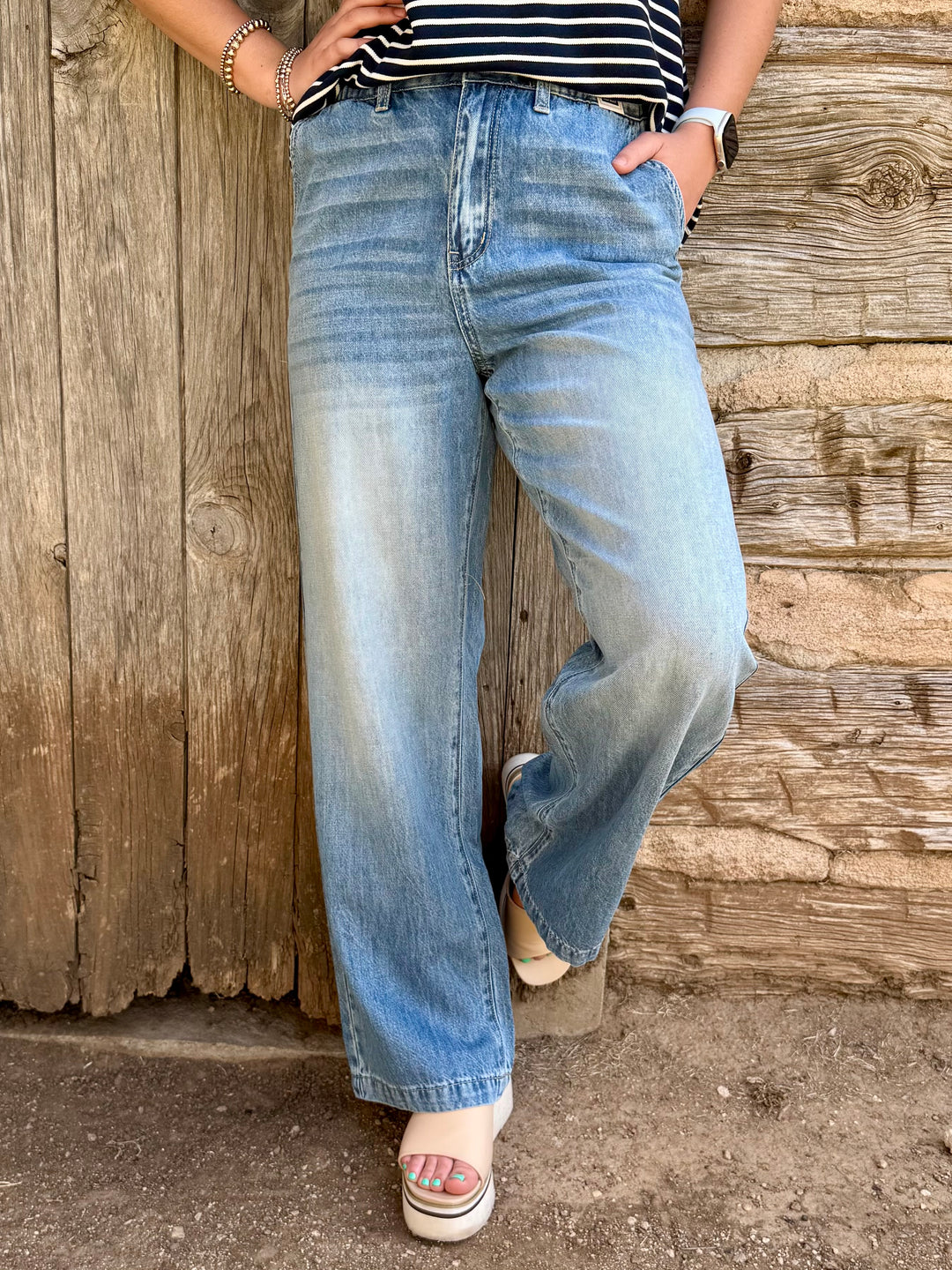 Sadie High Rise Featherweight Baggy Jeans by Judy Blue
