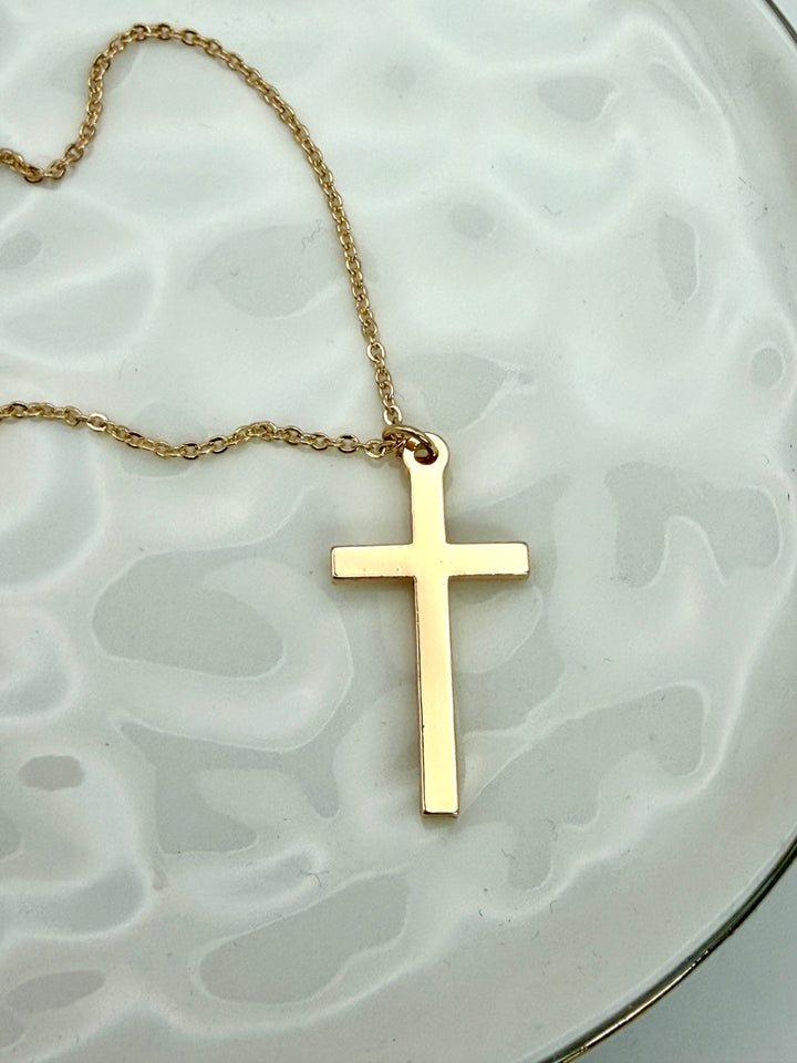Pauline Gold Cross Necklace