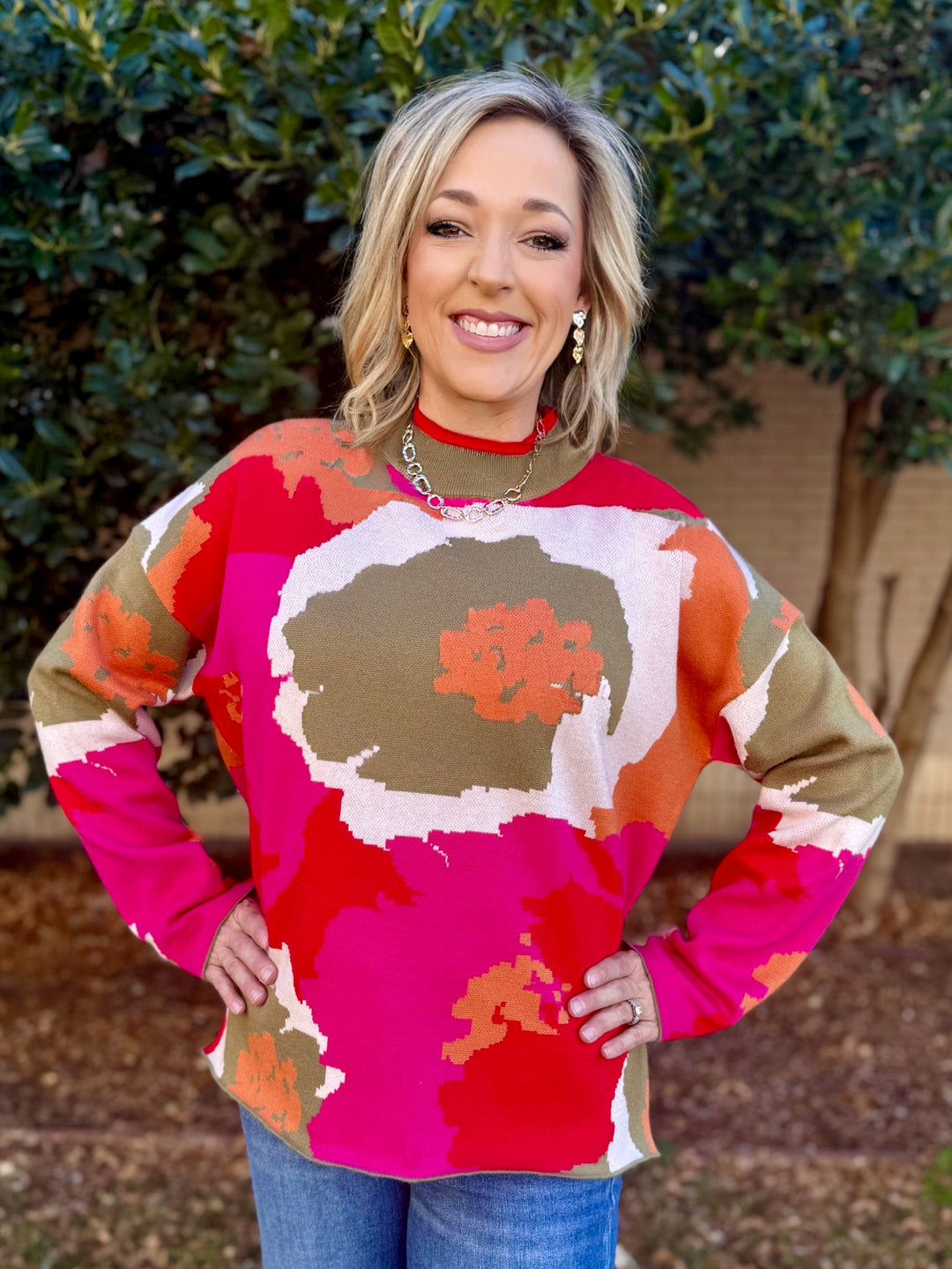 Willow Way Multi Color Sweater