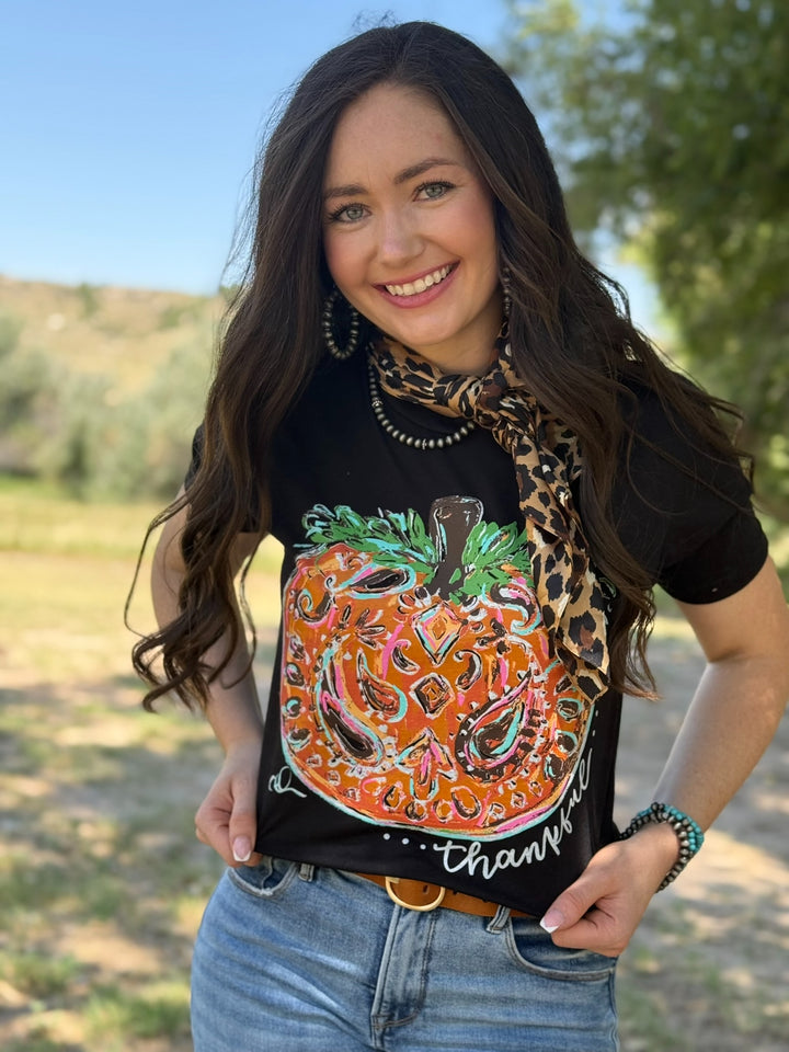 Callie's Paisley Pumpkin Tee by Texas True Threads.