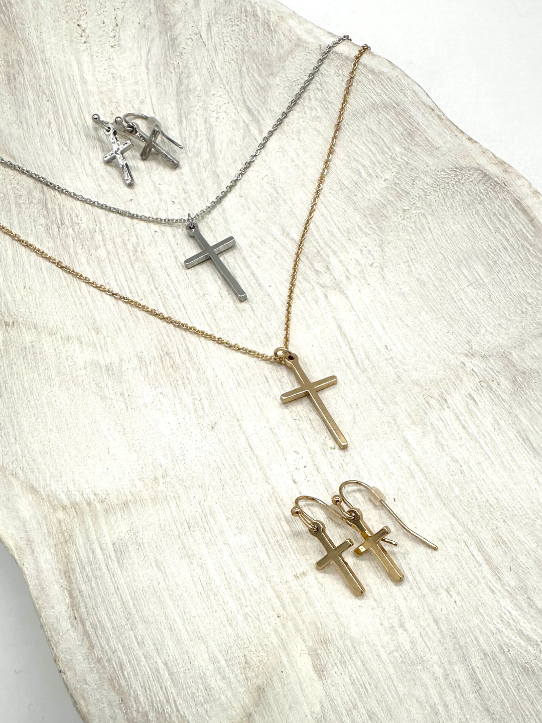 Simple Faith Necklace & Earring Set