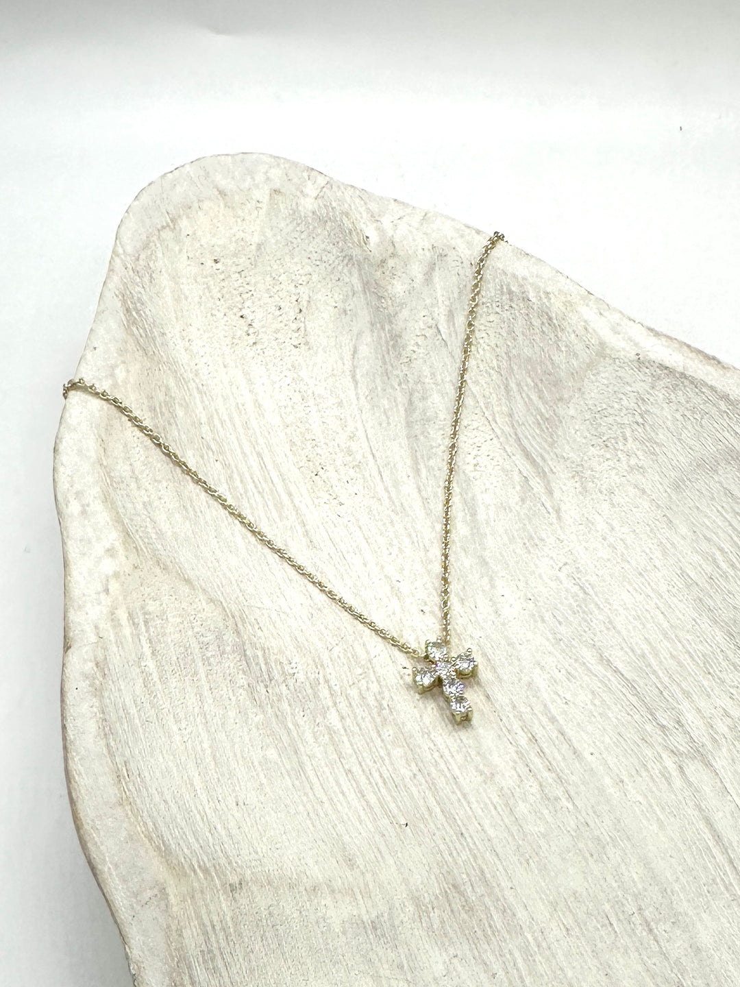 Blessed CZ Cross Necklace