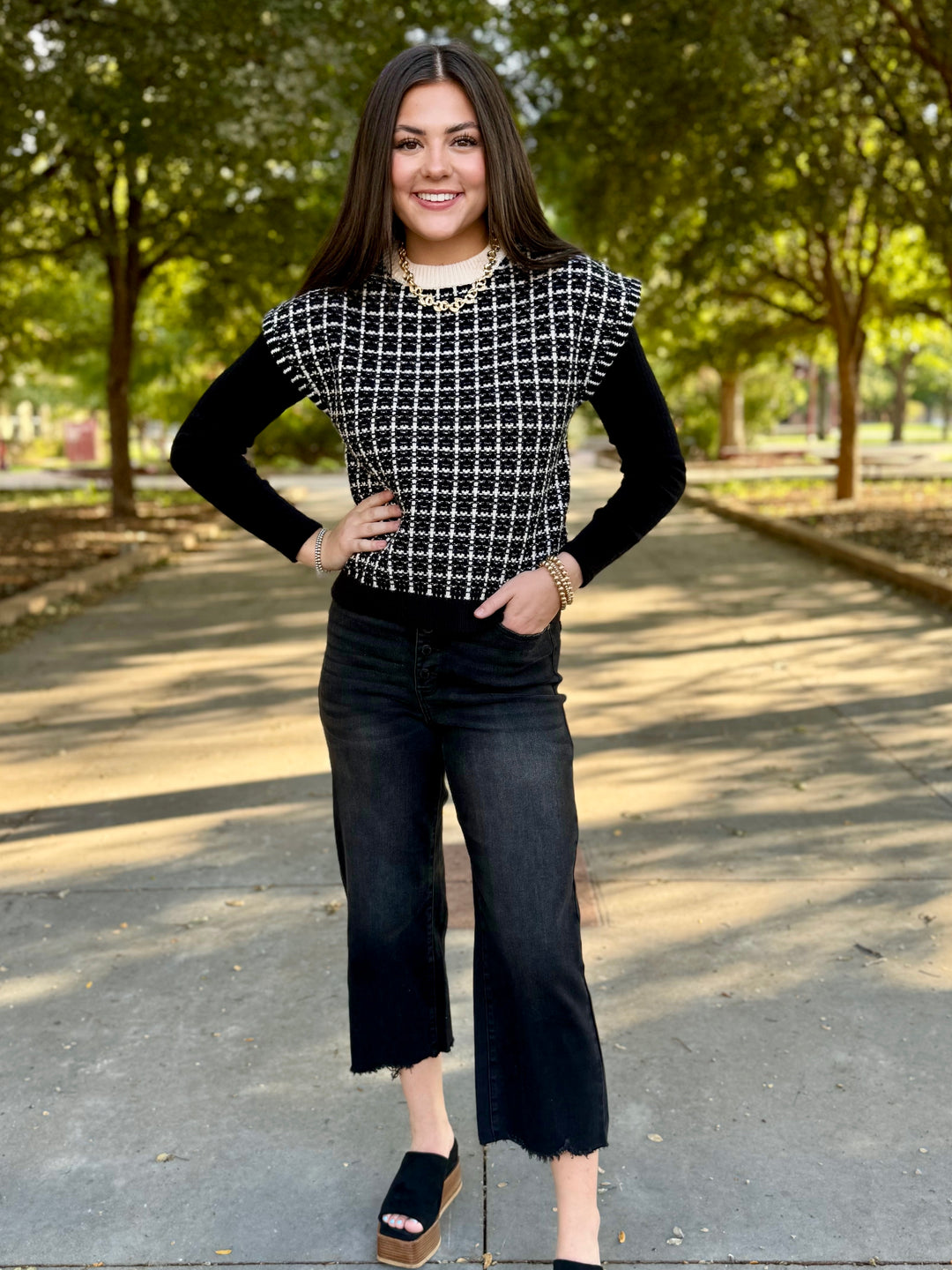 Easy Blend Sweater Vest by THML