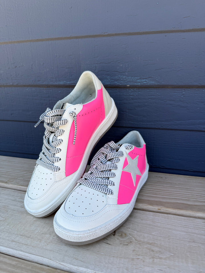 Paz Neon Pink Sneaker by ShuShop