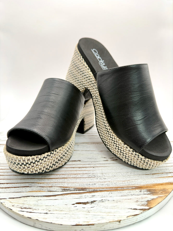 Totally Buggin Black Wedge