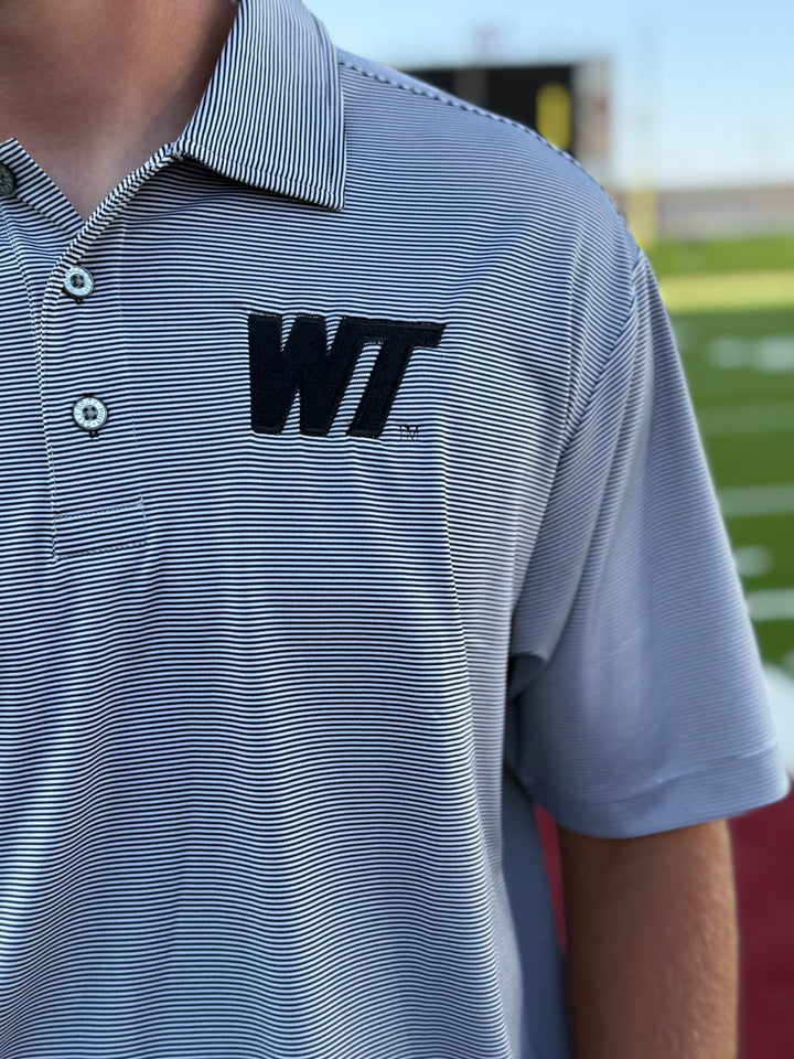 Slant WT Black Stripe Polo