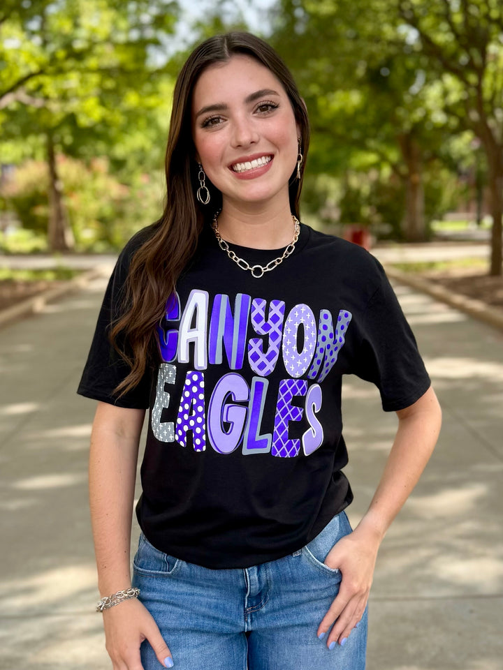 Canyon Eagles Funky Script Tee