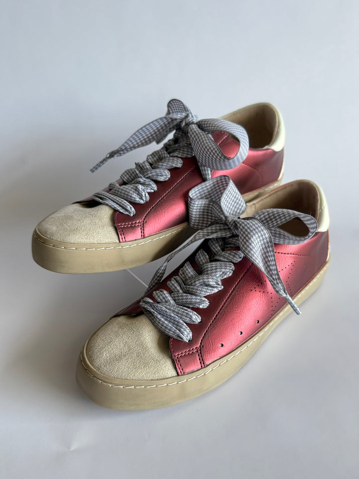 Maroon & Grey Game Day Sneaker by ShuShop