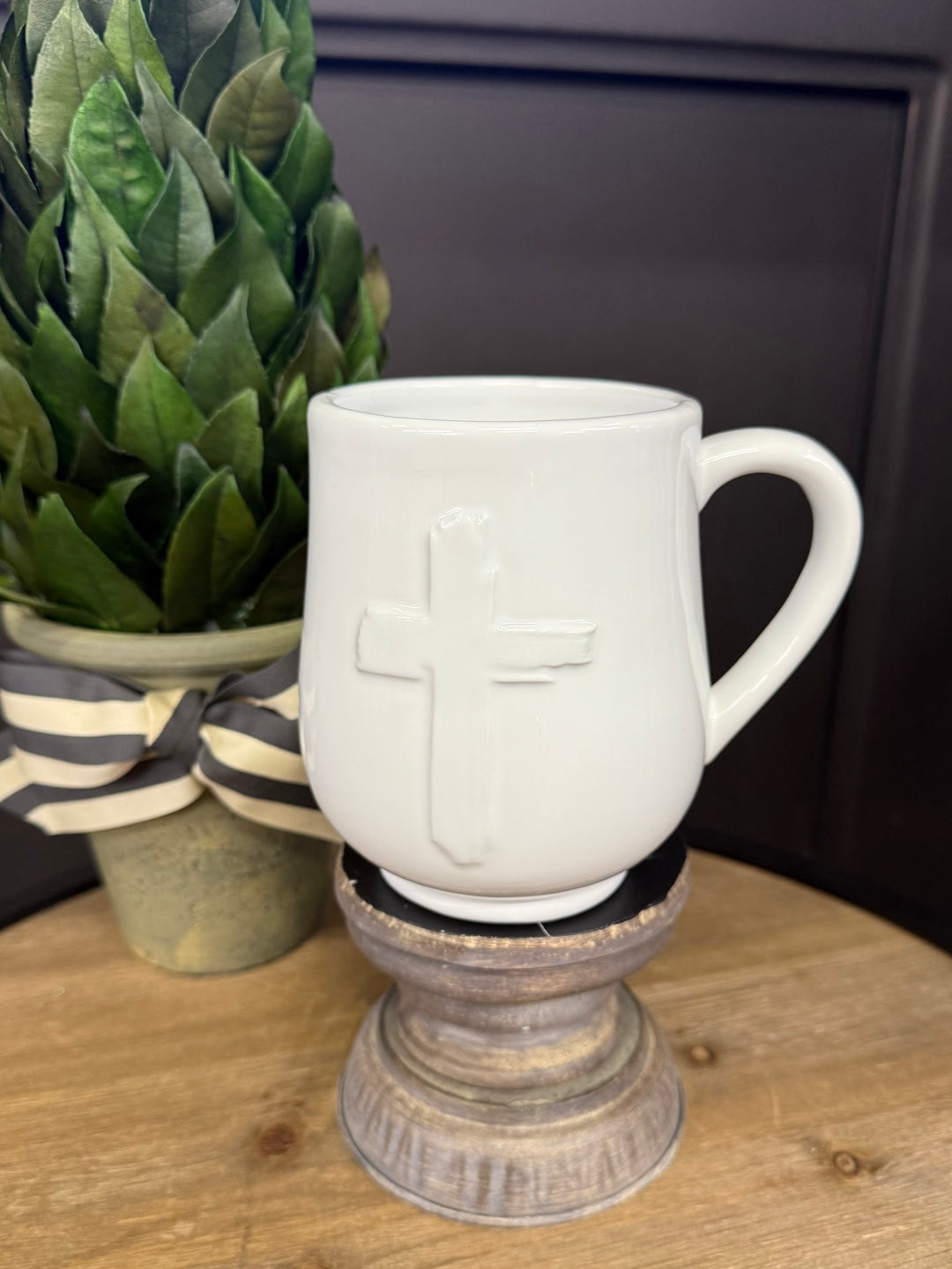 White Cross Mug