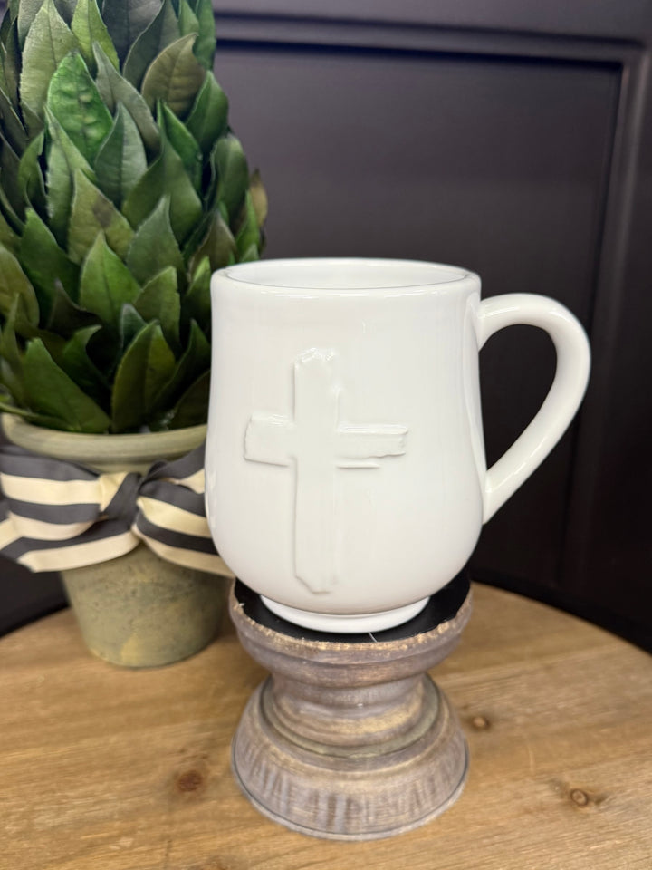 White Cross Mug