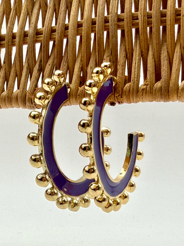Hadley Purple Hoops
