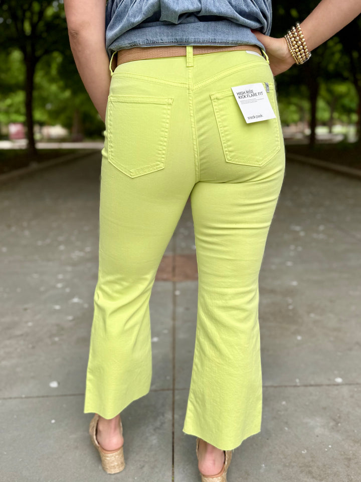 Zoe High Rise Cropped Flare Jean by Sneak Peak