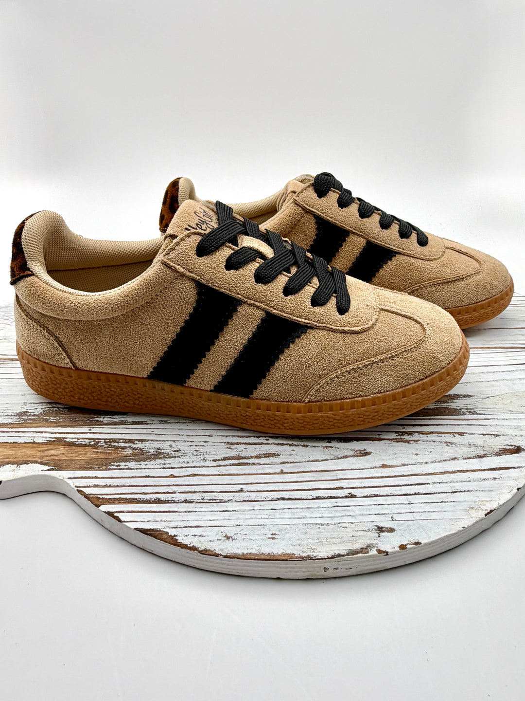 Heads Up Camel Faux Suede Sneaker by Corkys