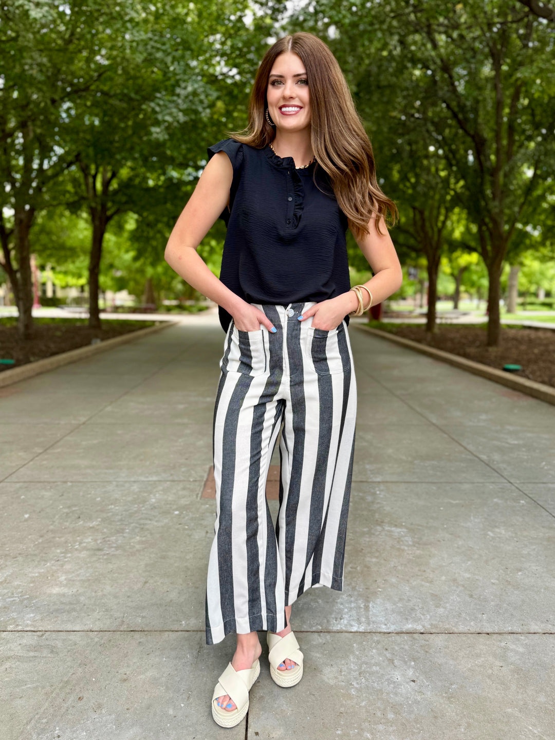 Sun Soaked Striped Pants