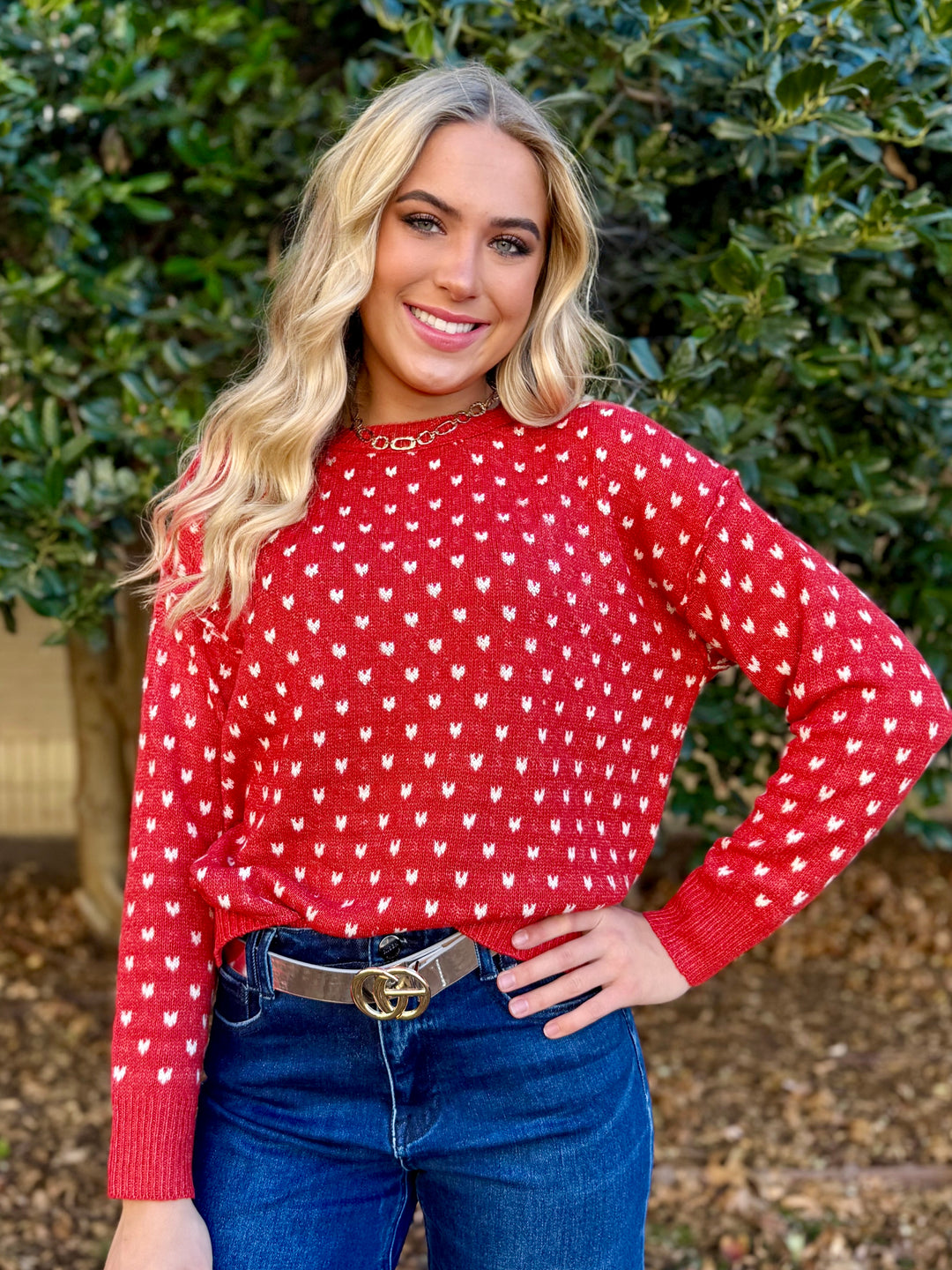Sweetheart Red Sweater