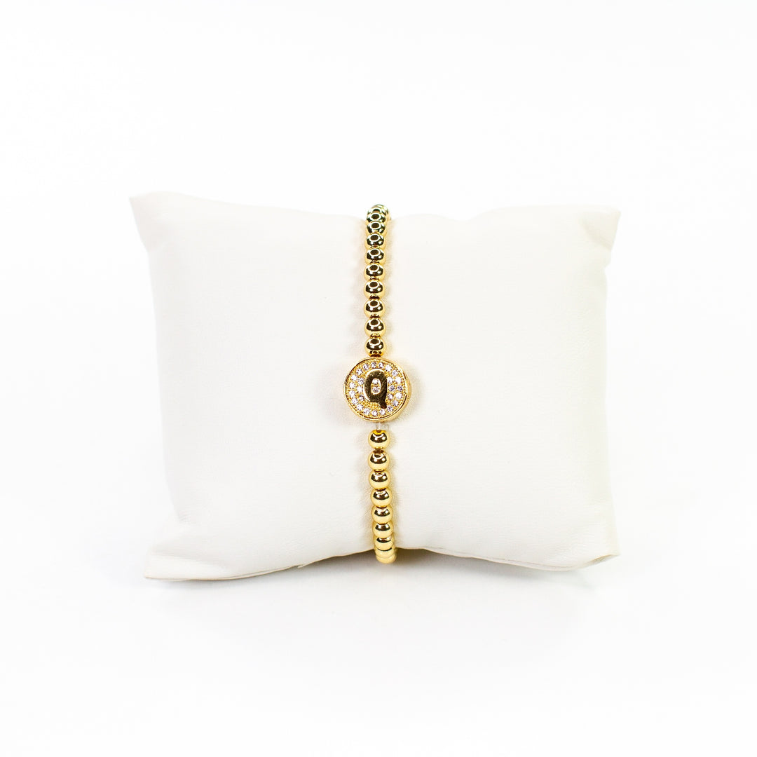 CZ Initial Bracelet