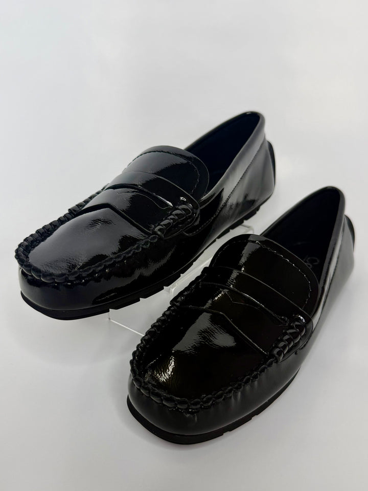 Penny For Your Thoughts Black Patent Loafer by Corkys