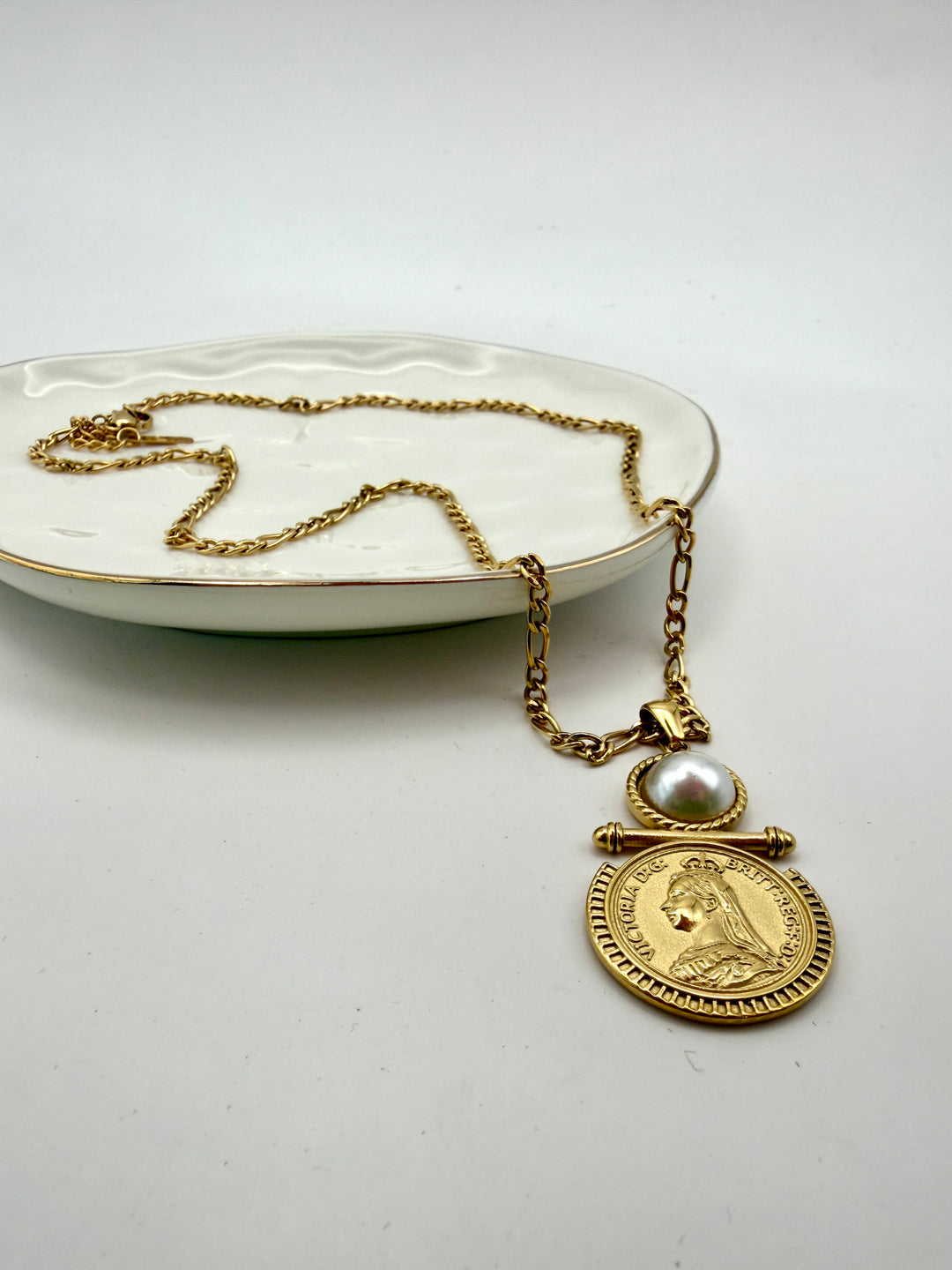 Macy Coin Necklace by ChansuttPearls