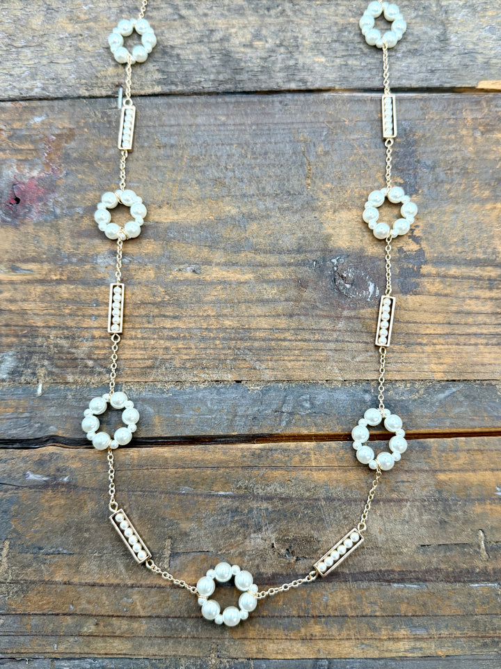 Chanity Long Pearl Necklace
