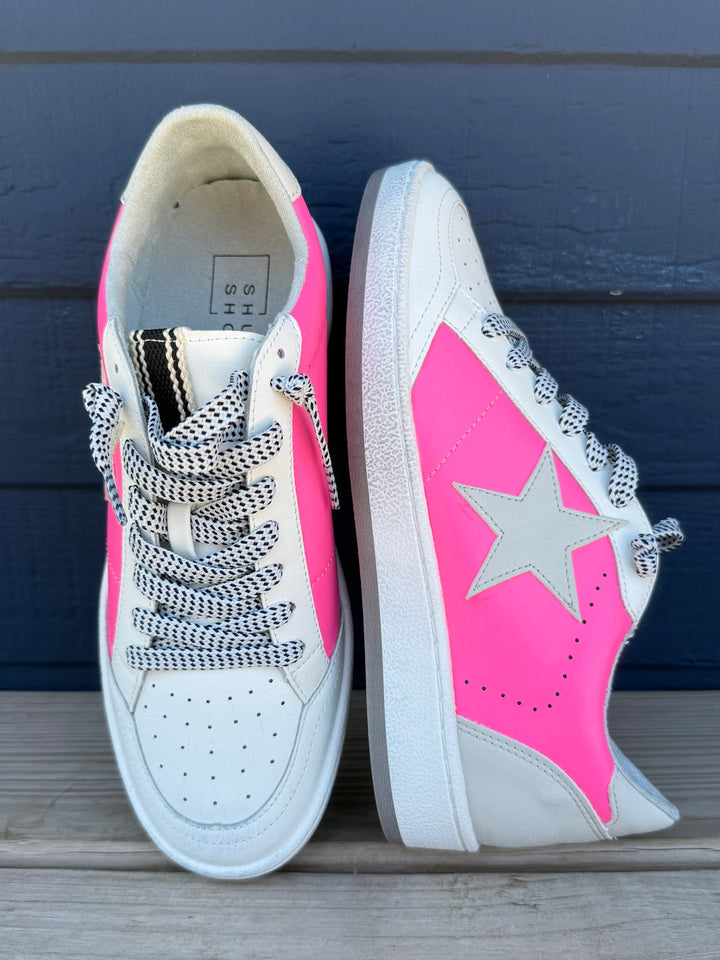 Paz Neon Pink Sneaker by ShuShop