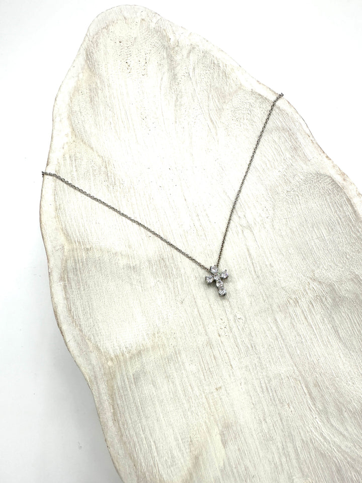 Blessed CZ Cross Necklace