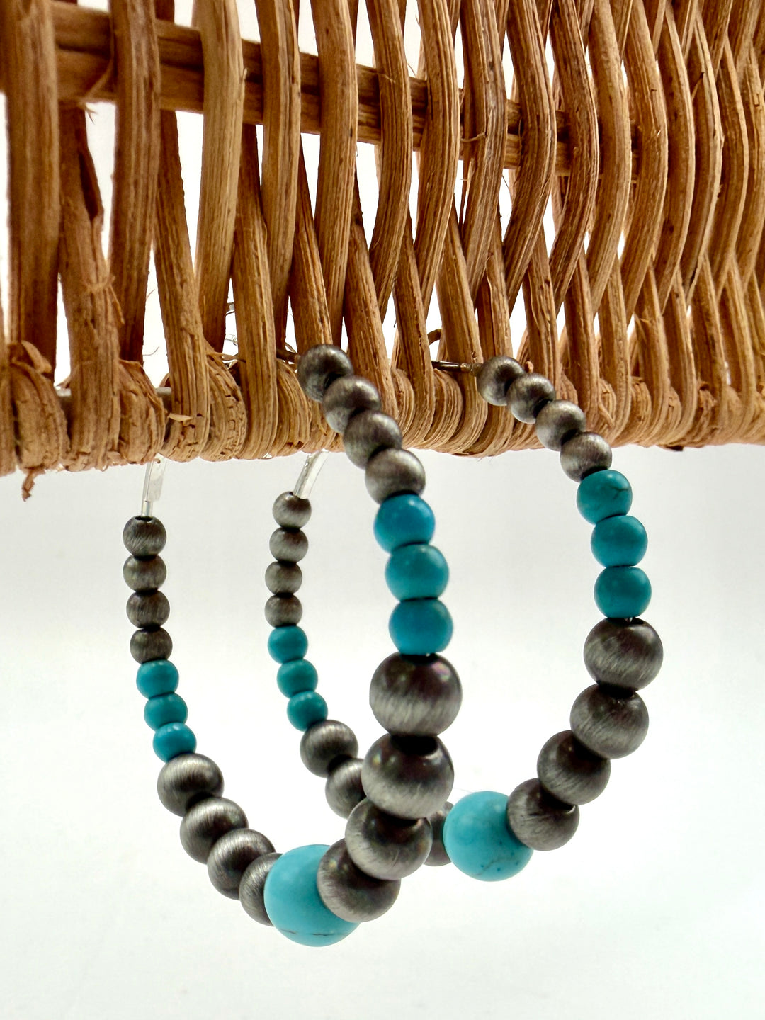 Kole Turquoise Hoop Earrings
