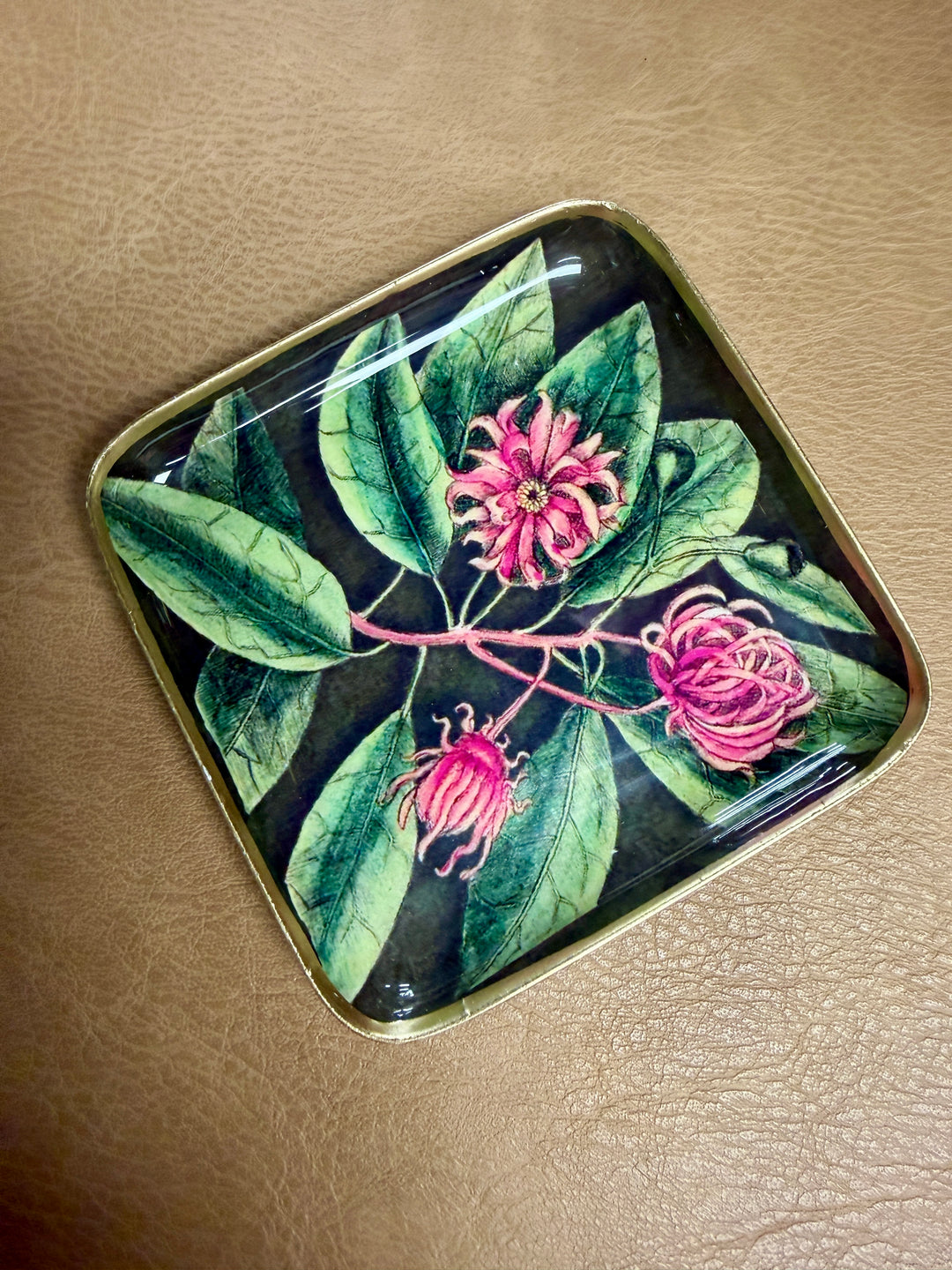 Fall Florals Metal Trinket Trays